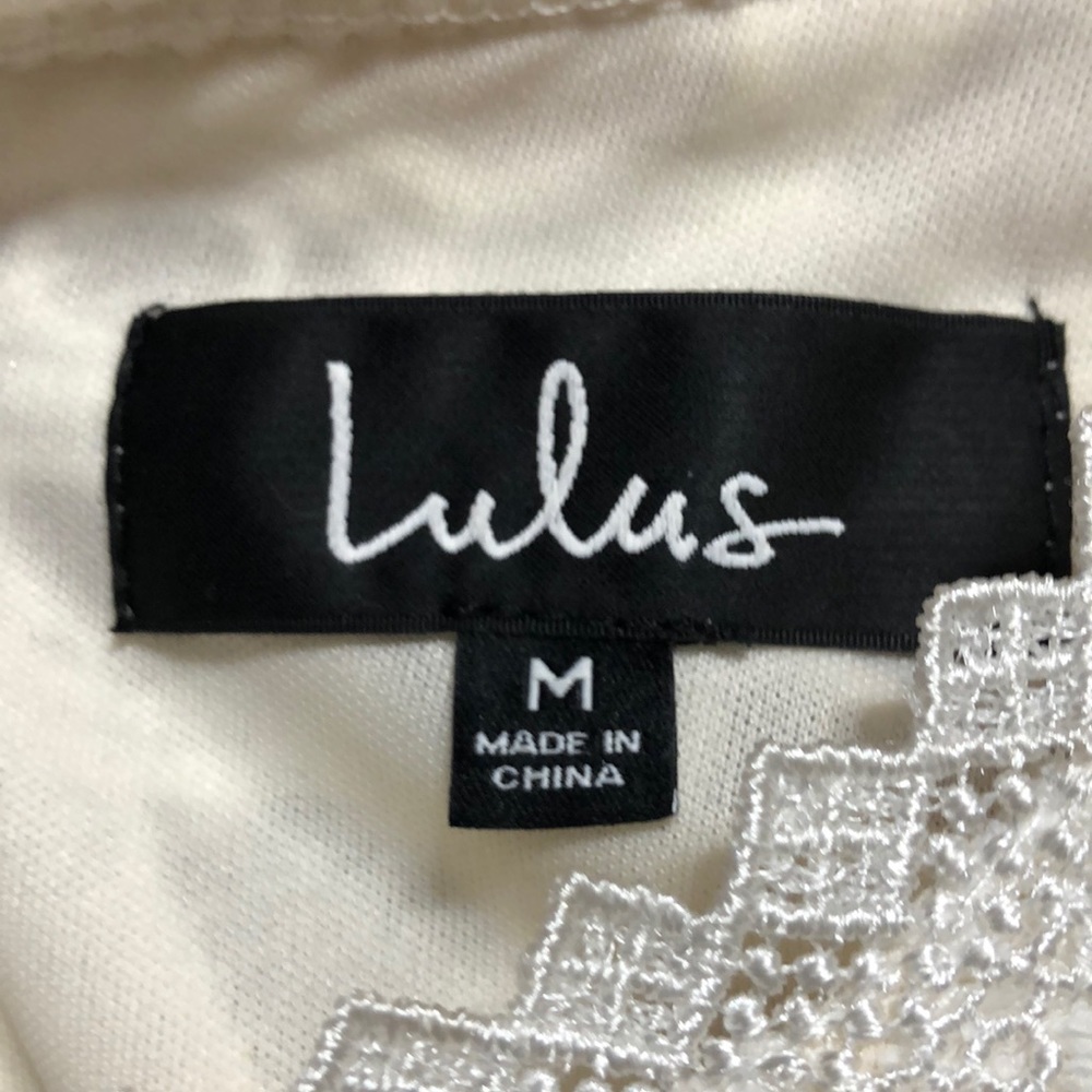Lulus white lace dress - Picture 3 of 4